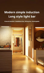 Wireless Rechargeable LED Motion Sensor Cabinet Light for Closet Kitchen