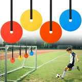 4PCS 6″ Soccer Goal Target Discs – Adjustable Flat Markers for Shooting Accuracy Training