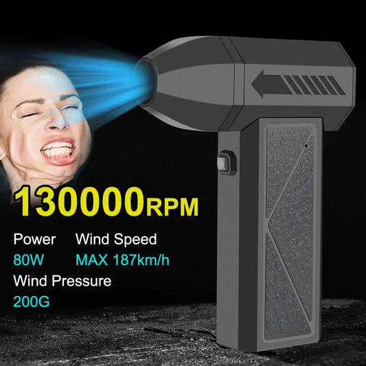 High-Power Electric Air Duster Turbo Blower for Car & Home Cleaning