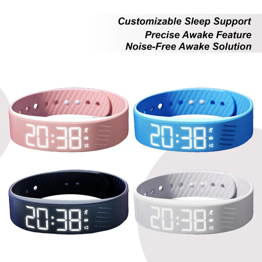 Digital Alarm Watch Bracelet with Vibration Alert for Quiet Wake-Up