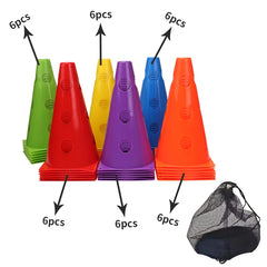 Multi-Pack Sports Marker Cones for Speed & Agility Training (12–36 PCS)