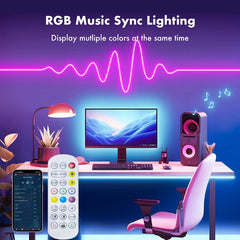 USB 5V RGB Silicone Neon Rope Light with Tuya App & Remote Control