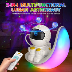 Cute Moon Night Light with RGB Color Changing, Clock & Bluetooth Speaker