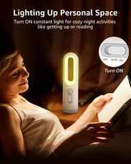 2-in-1 Portable Motion Sensor Night Light Flashlight for Reading & Camping