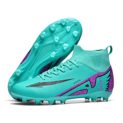 Professional Men’s Futsal Soccer Boots – High-Top, Non-Slip, Lightweight Sports Shoes