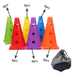 Multi-Pack Sports Marker Cones for Speed & Agility Training (12–36 PCS)