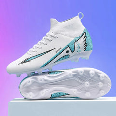 Professional Men’s Futsal Soccer Boots – High-Top, Non-Slip, Lightweight Sports Shoes