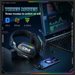 ONIKUMA GT808 Gaming Headset with Bendable Mic, Soft Pads, Immersive Sound