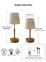 Rechargeable Bar Desk Lamp, Touch Dimming USB Atmosphere Light Bedroom