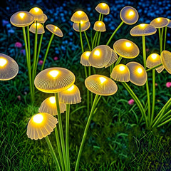 Dual-Mode LED Solar Mushroom Garden Lights – Waterproof Pathway & Patio Decor