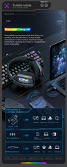 ONIKUMA GT808 Gaming Headset with Bendable Mic, Soft Pads, Immersive Sound