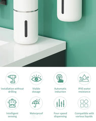 380ML Rechargeable Automatic Soap Dispenser with Adjustable Sensor