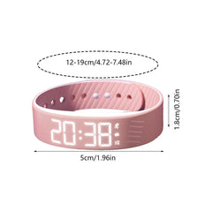 Digital Alarm Watch Bracelet with Vibration Alert for Quiet Wake-Up