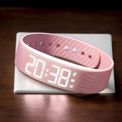 Digital Alarm Watch Bracelet with Vibration Alert for Quiet Wake-Up