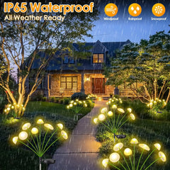 Dual-Mode LED Solar Mushroom Garden Lights – Waterproof Pathway & Patio Decor