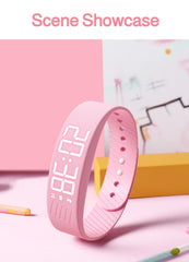 Student Smart Sports Watch with Pedometer, Vibration Alarm & LED Display