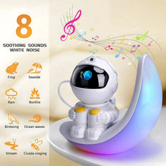 Cute Moon Night Light with RGB Color Changing, Clock & Bluetooth Speaker