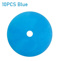 10-Piece Sports Training Flat Cones – Portable Speed & Agility Marker Discs