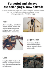 Bluetooth GPS Tracker for iPhone Find My – Waterproof Locator for Kids, Pets & Elderly