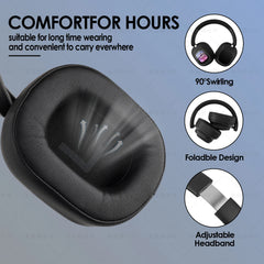 Siindoo JH-ANC930Plus Hybrid Wireless ANC Headphones with LED Touch Control