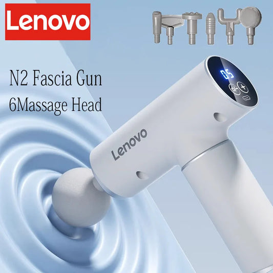 Original Lenovo N2/N3 Professional Muscle Relaxation Massage Gun with 6–8 Heads
