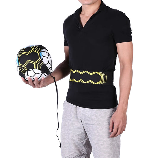 Football Kick Training Belt with Juggle Ball Holder for Skill Practice