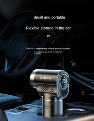 EAFC Mini 12V Car Air Compressor, 150 PSI Digital Tire Inflator