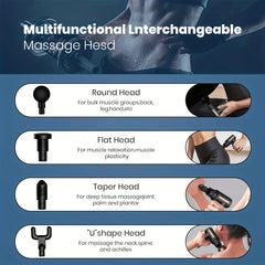Portable Fascia Massage Gun – Deep Muscle Vibration for Neck, Back & Body Recovery