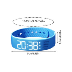 Digital Alarm Watch Bracelet with Vibration Alert for Quiet Wake-Up