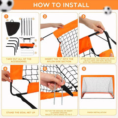 Portable Foldable Soccer Goal for Kids – Indoor & Outdoor Training Net