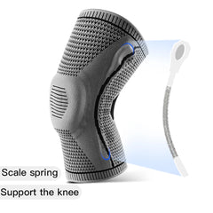 Silicone Patella Knee Strap Brace – Meniscus Support & Compression for Sports