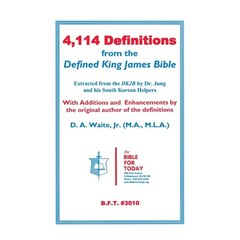 4,114 Definitions from the Defined King James Bible