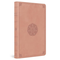 ESV Thinline Bible, Red Letter (Trutone, Blush Rose, Emblem Design)