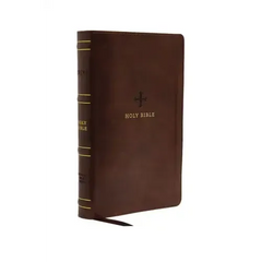 Nrsv, Catholic Bible, Standard Personal Size, Leathersoft, Brown, Comfort Print: Holy Bible
