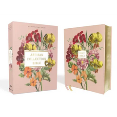 Niv, Artisan Collection Bible, Leathersoft, Blush Floral, Red Letter Edition, Comfort Print