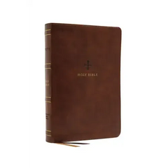 Nrsv, Catholic Bible, Standard Large Print, Leathersoft, Brown, Comfort Print: Holy Bible