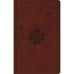 ESV Value Thinline Bible (Trutone, Brown, Mosaic Cross Design)