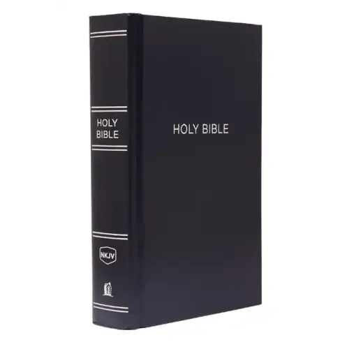 NKJV, Pew Bible, Large Print, Hardcover, Blue, Red Letter Edition