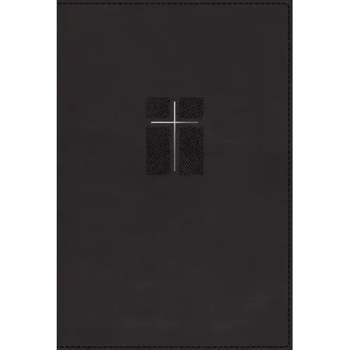 Niv, Quest Study Bible, Leathersoft, Black, Indexed, Comfort Print: The Only Q and A Study Bible