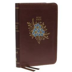 NKJV, Thinline Bible, Compact, Imitation Leather, Burgundy, Red Letter Edition