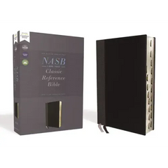 Nasb, Classic Reference Bible, Leathersoft, Black, Red Letter, 1995 Text, Thumb Indexed, Comfort Print