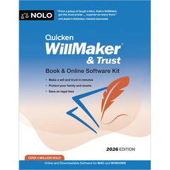 Quicken Willmaker & Trust 2026: Book & Online Software Kit