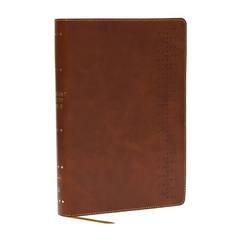 Student Study Bible: A Guide to Knowing and Living God's Word (Nkjv, Brown Leathersoft, Red Letter, Comfort Print)