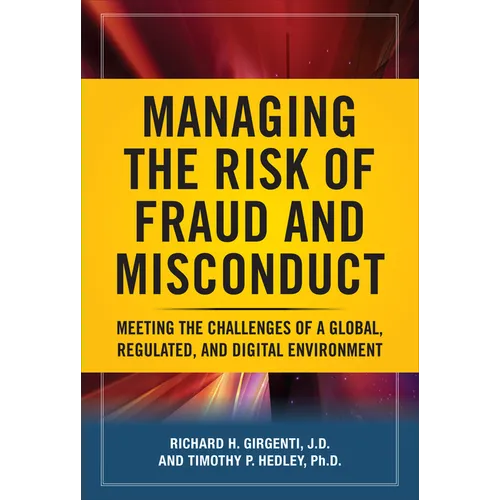 Managing the Risk of Fraud and Misconduct (Pb)
