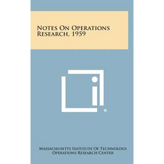 Notes on Operations Research, 1959