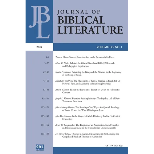 Journal of Biblical Literature 143.1 (2024)