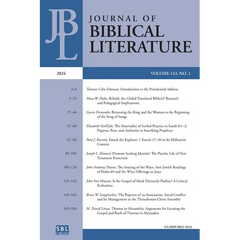 Journal of Biblical Literature 143.1 (2024)