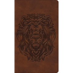 ESV Thinline Bible, Red Letter (Trutone, Brown, Royal Lion Design)