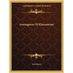 Anaxagoras Of Klazomenai