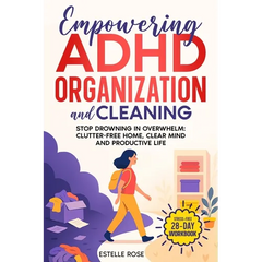 Empowering ADHD Organization and Cleaning: Stop Drowning in Overwhelm: The 28-Day Workbook for a Clutter-Free Home, Clear Mind, and Productive Life